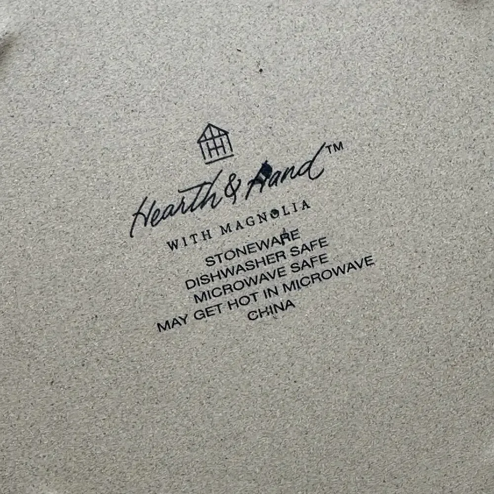 Hearth & Hand with Magnolia Light Grey Stoneware Luncheon Salad Plate 8.5”